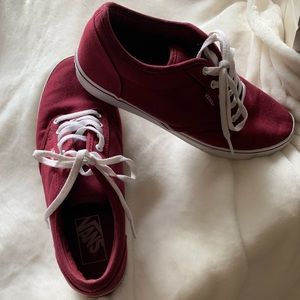 Women’s Burgundy Vans size 7.5